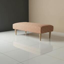 Rackhams Chic Decorative Seating Ottoman Bench – Stylish Non-Storage Footstool for Master Bedrooms - 30 x 30 Inches (76 x 76cm) - thumbnail 2