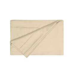 Rackhams 200 Thread Count Egyptian Cotton Flat Sheet - Papyrus - Papyrus - Double - 100% Egyptian Cotton - thumbnail 1