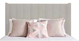 Rackhams Poppy Super King Headboard - Mink - Mink