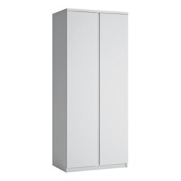 Rackhams Fribo 2 door wardrobe in White - White - Malemine - 1 - thumbnail 1