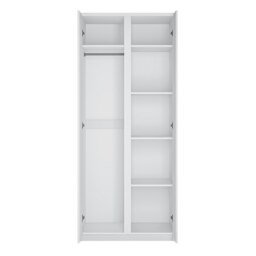 Rackhams Fribo 2 door wardrobe in White - White - Malemine - 1 - thumbnail 2
