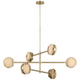 "Rackhams Melange 48"" Multi-Positional Chandelier - Bronze" - thumbnail 2