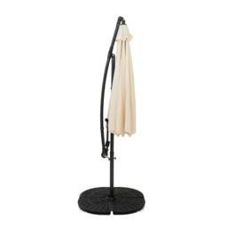 Rackhams Cantilever Parasol 3m With Full Fan Base – Cream - thumbnail 2