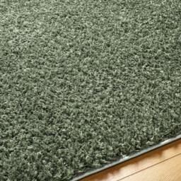 Rackhams Moda Shag-Solid Color Green Plush Soft Pile Rug - 200 x 275 cm - thumbnail 3