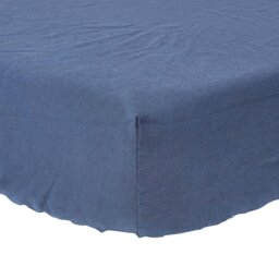Rackhams French Flax Linen Fitted Sheet – 46 cm Extra Deep - Khaki Green - Single - thumbnail 6