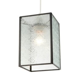 Rackhams Vintage Traditional Bronze Pendant Shade with Clear Moroccan Glass - thumbnail 2