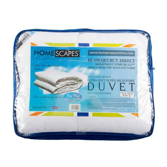 Rackhams Super Microfibre 10.5 Tog Children's Duvet - image 1