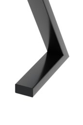 Rackhams 40cm/15.75 inch 2Pcs Black Z-shaped Anti-Slip Metal Table Legs Furniture Replacement Legs for Coffee Table, Bench - Black - thumbnail 5