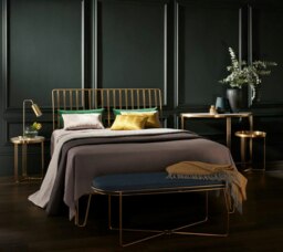 Rackhams Finn Bedsteads - Double - Brushed Brass - No Headboard Pads - thumbnail 2