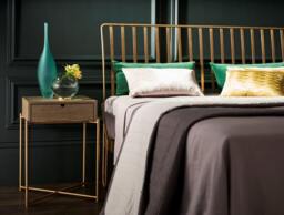 Rackhams Finn Bedsteads - Double - Brushed Brass - No Headboard Pads - thumbnail 6