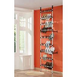 Rackhams Telescopic Shoe Rack with Rods Aluminium - thumbnail 4