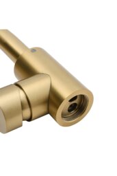 Rackhams Gold Arc Single-Handle Bathroom Faucet with Swivel Spout - Gold - thumbnail 4