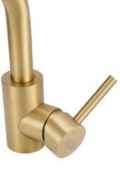 Rackhams Gold Arc Single-Handle Bathroom Faucet with Swivel Spout - Gold - thumbnail 3