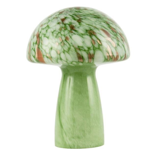 Rackhams Retro Italian Designed Green Glass Mushroom Lamp with Copper Flecks - image 1