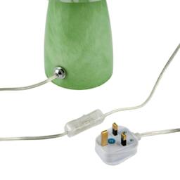 Rackhams Retro Italian Designed Green Glass Mushroom Lamp with Copper Flecks - thumbnail 6