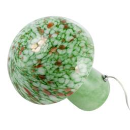 Rackhams Retro Italian Designed Green Glass Mushroom Lamp with Copper Flecks - thumbnail 5