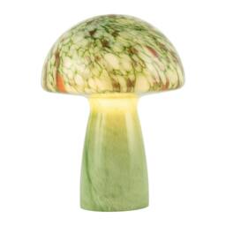 Rackhams Retro Italian Designed Green Glass Mushroom Lamp with Copper Flecks - thumbnail 2