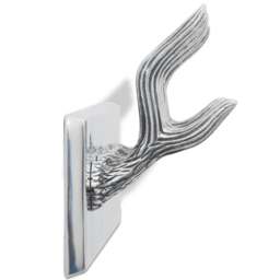 Rackhams Aluminium Wardrobe Hook Coat Rack Hat/Tie Hanger Silver - thumbnail 4