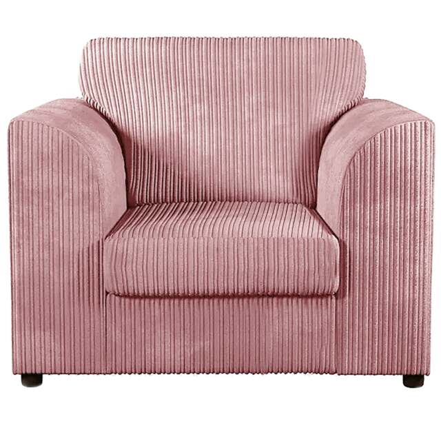 Rackhams Luxor / Ferguson Cord Armchair - Pink - image 1