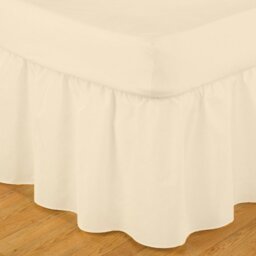 Rackhams Easy Fit Frilled Platform Valance - Ivory - Superking - Ivory - 55% Polyester/45% Cotton - thumbnail 3