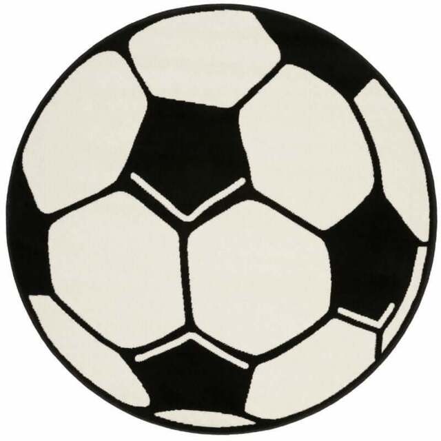 Rackhams Design Velours Football Rug Round - Ø 150 cm - image 1