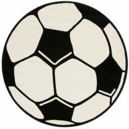 Rackhams Design Velours Football Rug Round - Ø 150 cm - thumbnail 1