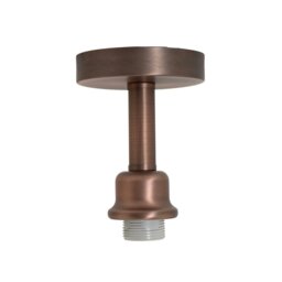 Rackhams Contemporary Designer Short Semi Flush Antique Copper Ceiling Light - thumbnail 1