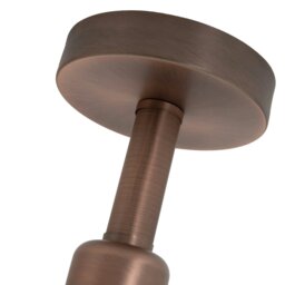 Rackhams Contemporary Designer Short Semi Flush Antique Copper Ceiling Light - thumbnail 5