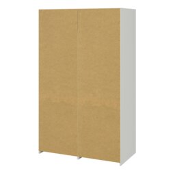 Rackhams Line Wardrobe with 2 Doors + 2 Drawers in White and Jackson Hickory Oak - White - Malemine - 1 - thumbnail 4