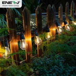 Rackhams Solar RGB+WW (2 Way) String Lights with Remote for Festive, 10 Meters, 10 lamps, IP44 - thumbnail 3