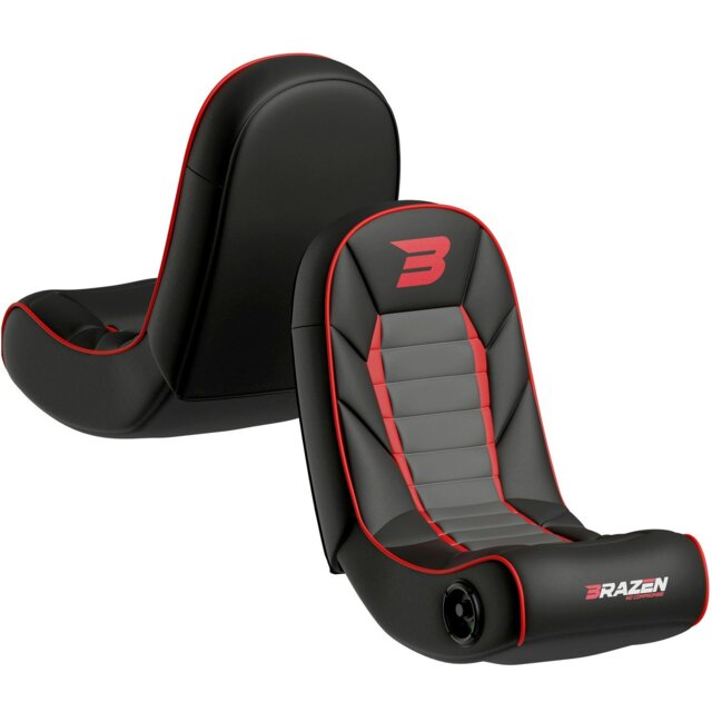 Rackhams Sabre 2.0 Bluetooth Surround Sound Gaming Chair - Red - PU - Rocker Gaming Chair - image 1