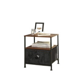 Rackhams Nightstand Featuring Fabric Drawer - Bedside Table - thumbnail 5