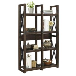 Rackhams Wildwood Bookcase with 8 Shelves Espresso - Brown - thumbnail 1