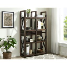 Rackhams Wildwood Bookcase with 8 Shelves Espresso - Brown - thumbnail 3