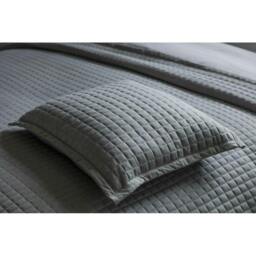 Rackhams Crompton Filled Cushion - Grey - One Size - Grey - 60% Cotton/40% Polyester