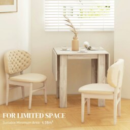 Rackhams Folding Dining Table Extendable Kitchen Table Drop Leaf Table for 2-4 - thumbnail 5