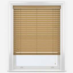 Rackhams Sahara Oak Faux Wood Fine Grain Venetian Blinds with Strings - 210cm - thumbnail 3