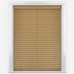 Rackhams Sahara Oak Faux Wood Fine Grain Venetian Blinds with Strings - 210cm
