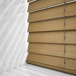 Rackhams Sahara Oak Faux Wood Fine Grain Venetian Blinds with Strings - 210cm - thumbnail 2