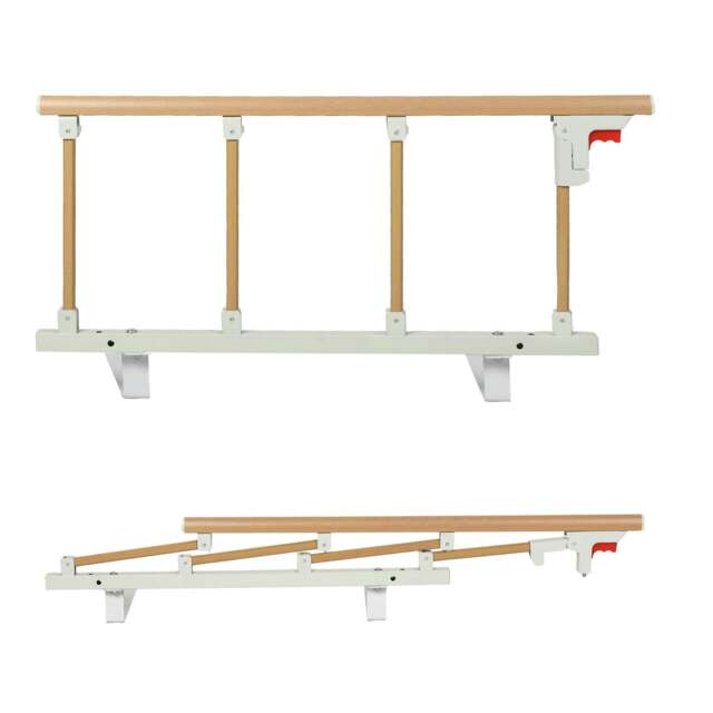 Rackhams Bed Rail Folding Bed Guard Safety for Elderly Adults Assist Bed Side - image 1