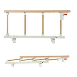 Rackhams Bed Rail Folding Bed Guard Safety for Elderly Adults Assist Bed Side - thumbnail 1