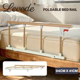 Rackhams Bed Rail Folding Bed Guard Safety for Elderly Adults Assist Bed Side - thumbnail 2