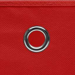 Rackhams Storage Boxes with Lids 4 pcs Red 32x32x32 cm Fabric - thumbnail 5