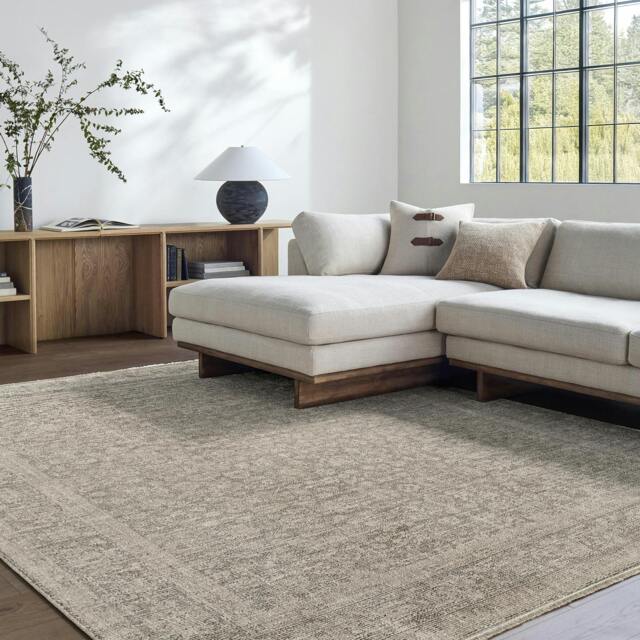 Rackhams Galey Alix Maria Elena-Vintage Ivory Brown Traditional Boho Fringe Rug - 66 x 115 cm - image 1