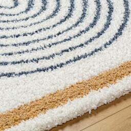 Rackhams Birmingham-Global Black Blue Grey Plush Soft Pile Rug - 200 x 275 cm - thumbnail 3
