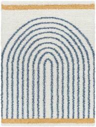 Rackhams Birmingham-Global Black Blue Grey Plush Soft Pile Rug - 200 x 275 cm - thumbnail 2