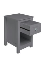 Rackhams One Drawer Small Side Table - Grey - thumbnail 6