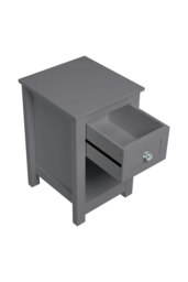 Rackhams One Drawer Small Side Table - Grey - thumbnail 5