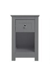 Rackhams One Drawer Small Side Table - Grey - thumbnail 3
