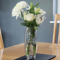 Rackhams Personalised Swirls & Hearts Bullet Vase - thumbnail 4